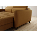 Corner sofa Elgomsi L, Manhattan 45, yellow, H100x228x165