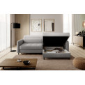 Corner sofa Elgomsi L, Touch 03, gray, H100x228x165