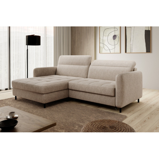 Corner sofa Elgomsi L, Raquel 18, beige, H100x228x165
