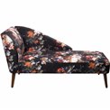Sofa Norra with flower print, 144x59x75cm, seat height 43cm