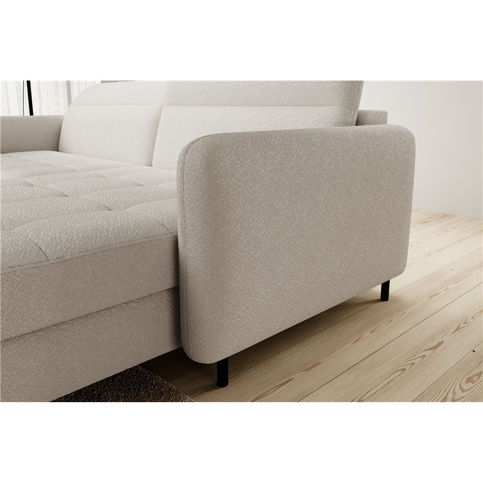 Угловой диван Elgomsi L, Royal 18, бежевый, H100x228x165