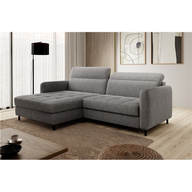 Corner sofa Elgomsi L, Raquel 04, gray, H100x228x165