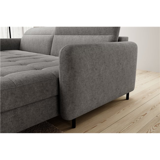 Corner sofa Elgomsi L, Raquel 04, gray, H100x228x165