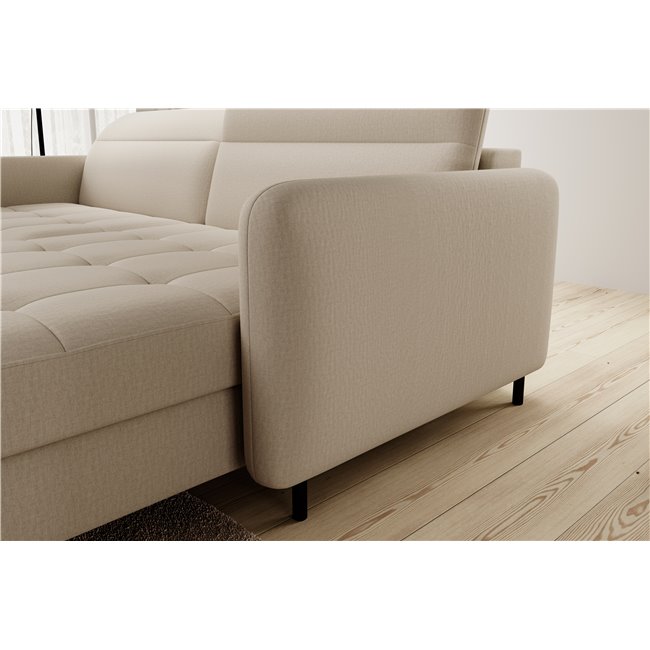 Corner sofa Elgomsi R, Manhattan 18, beige, H100x228x165