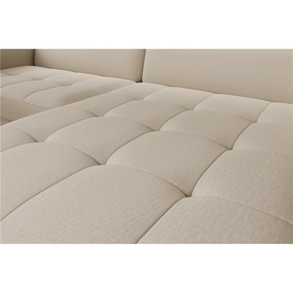 Corner sofa Elgomsi R, Manhattan 18, beige, H100x228x165