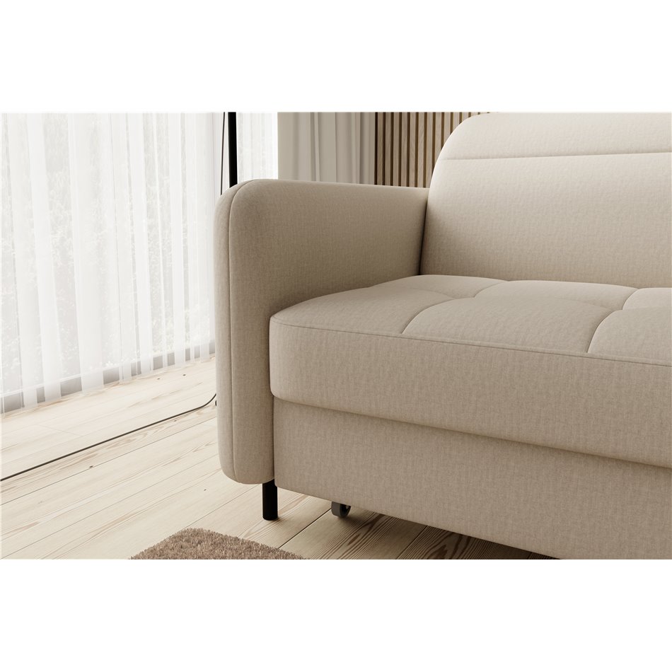 Corner sofa Elgomsi R, Manhattan 18, beige, H100x228x165