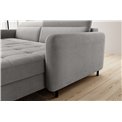 Corner sofa Elgomsi L, Touch 03, gray, H100x228x165