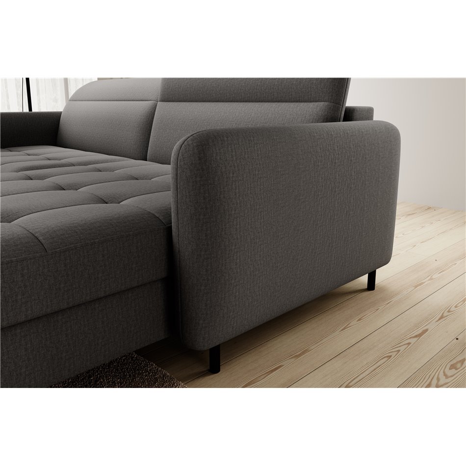 Corner sofa Elgomsi R, Manhattan 06, gray, H100x228x165