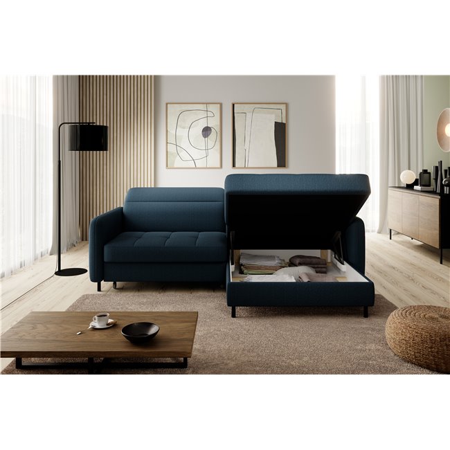 Corner sofa Elgomsi R, Manhattan 40, blue, H100x228x165