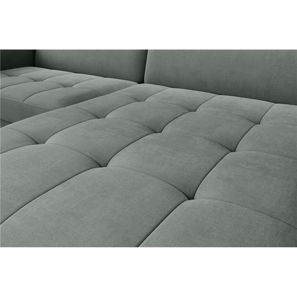 Угловой диван Elgomsi R, Touch 100, зеленый, H100x228x165