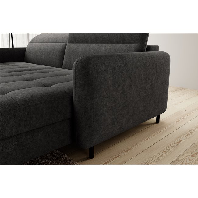 Corner sofa Elgomsi R, Raquel 05, gray, H100x228x165