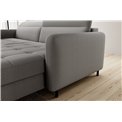 Corner sofa Elgomsi L, Manhattan 03, gray, H100x228x165