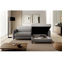Corner sofa Elgomsi R, Manhattan 03, gray, H100x228x165