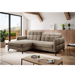 Corner sofa Elorelle L, Monolith 09, light brown, H105x225x160