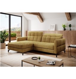 Corner sofa Elorelle L, Monolith 48, yellow, H105x225x160