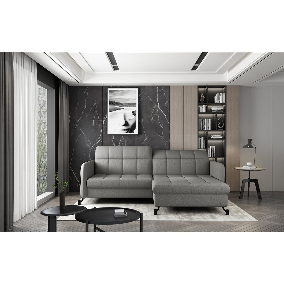 Corner sofa Elorelle R, Solar 80, gray, H105x225x160