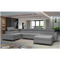 Corner sofa Elosette L, Sawana 21, gray, H98x370x200