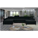 Corner sofa Elosette R, Sawana 14, black, H98x370x200