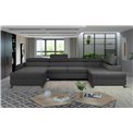 Corner sofa Elosette R, Inari 96, gray, H98x370x200