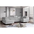 Corner sofa Elscada L, Paros 05, gray, H98x330x200