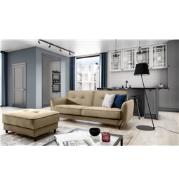 Sofa bed Ellis , Monolith 09, light brown, H83x220x90