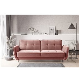 Sofa bed Ellis , Nube 24, pink, H83x220x90