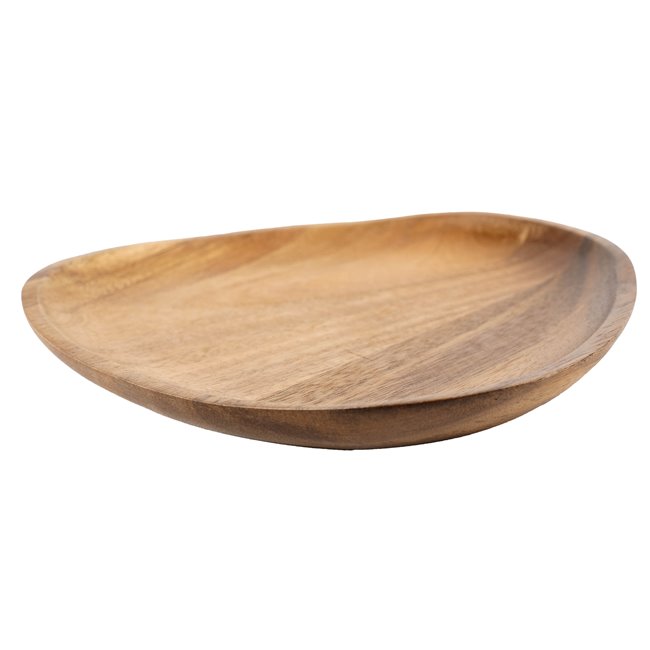 Деревянная тарелка из акации Friolla, H2cm, D20cm