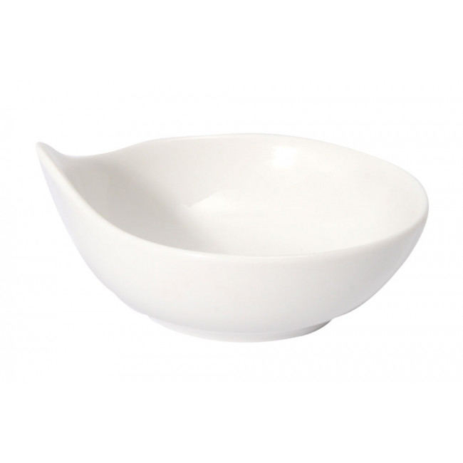 Bowl with handle M, Ø10cm, white