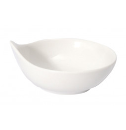 Bowl with handle M, Ø10cm, white