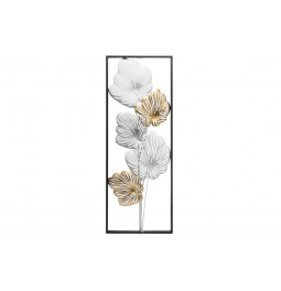 Wall decor Flower, set of 2, 34x4x90cm