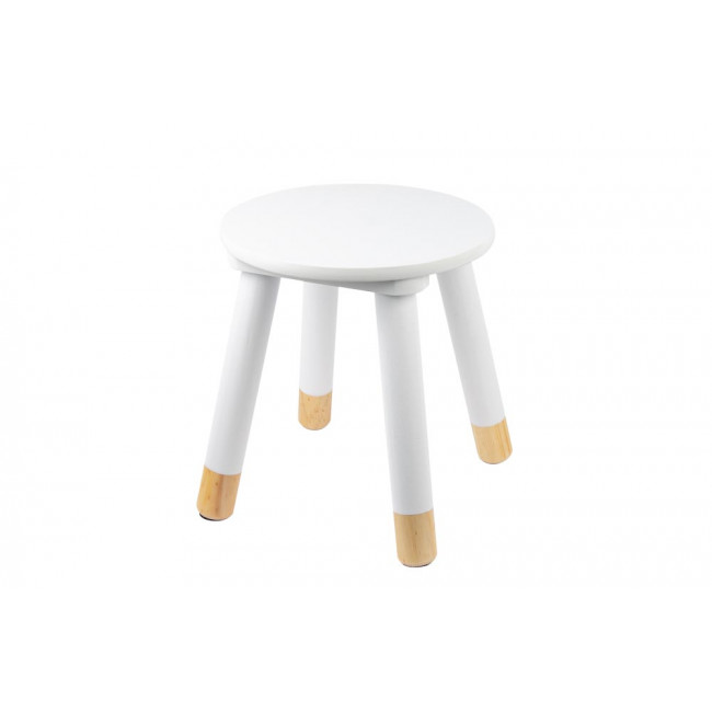 Stool Sweet, white, H26.5cm, D33cm, D24cm