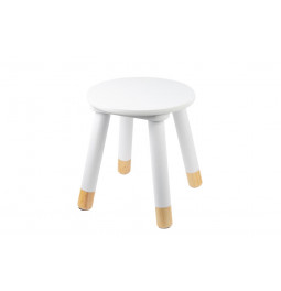 Stool Sweet, white, H26.5cm, D33cm, D24cm
