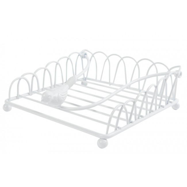 Napkin holder Ria S, white, 14x14cm