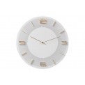 Wall clock Leonardo, white/gold, D48.5cm