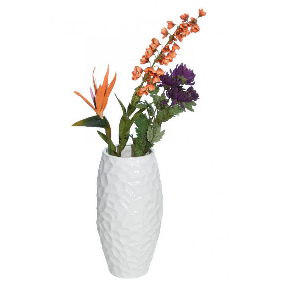 Vase Mercury M, white, H37x19cm