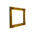 Wall mirror Imatra, antique gold colour, 118x118cm