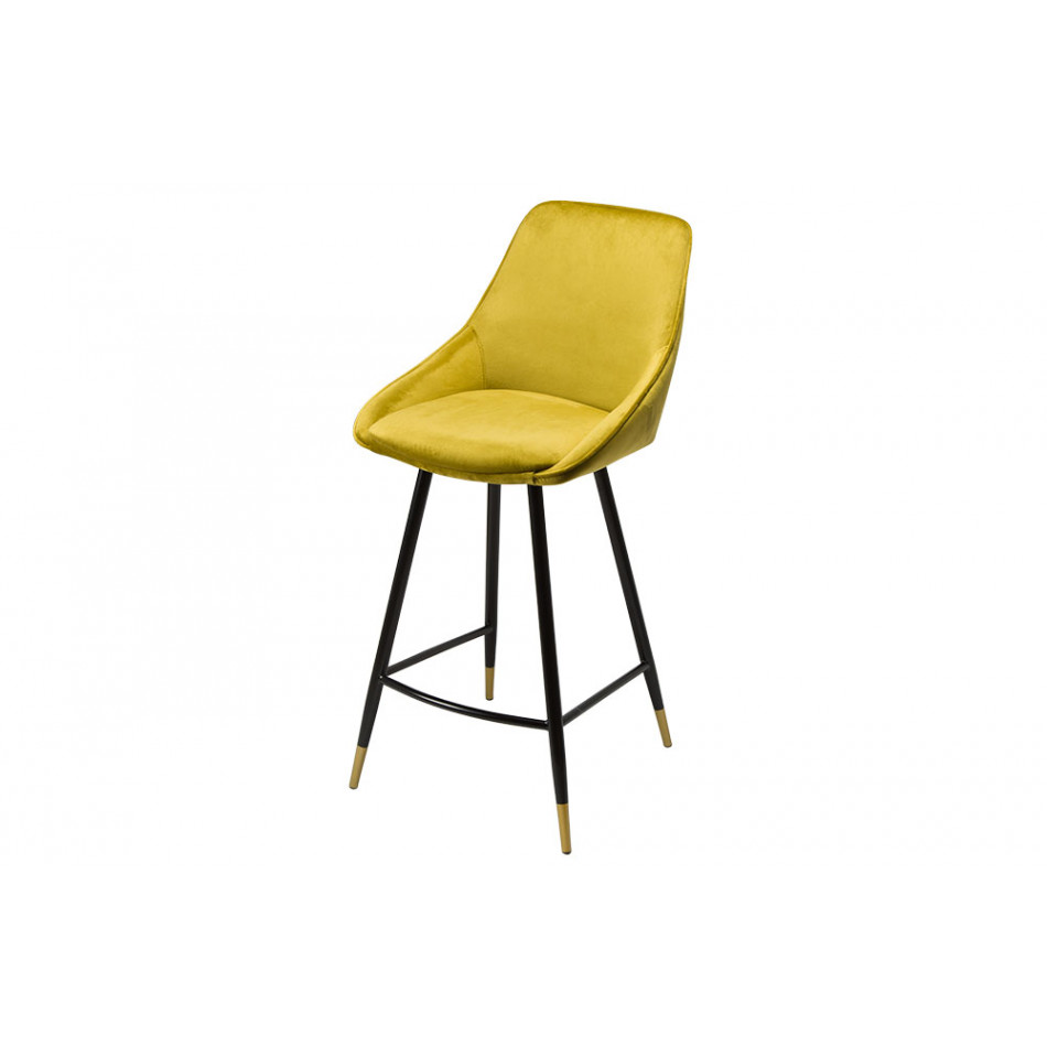 Bar stool Solero, olive colour, H98x54x54cm, seat height 68cm