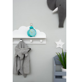 Настенная вешалка Cloud x4, белая, H22x48x12cm
