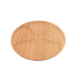 Tray 360°, bamboo, D34cm