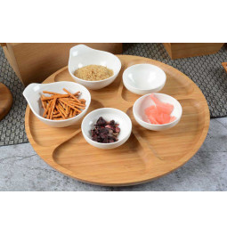 Tray 360°, bamboo, D34cm