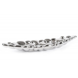 Decorative bowl Waleri, silver colour, 63.5x17.5x9cm