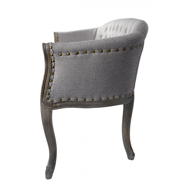 Double Chair Monika Duo, grey, 105x57x h69cm, seat height 47 cm