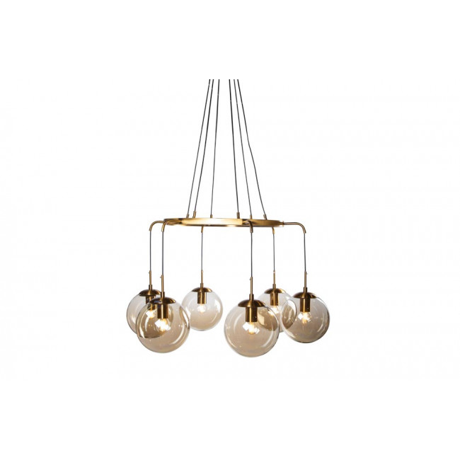 Подвесная лампа Rana, цвет латуни, H-60-135cm, Ø-85cm, E27 6x60W