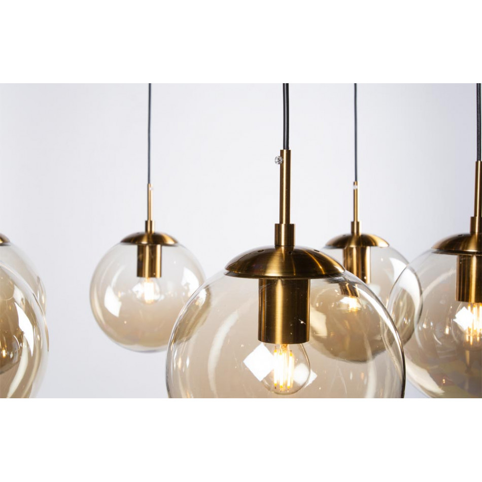 Подвесная лампа Rana, цвет латуни, H-60-135cm, Ø-85cm, E27 6x60W