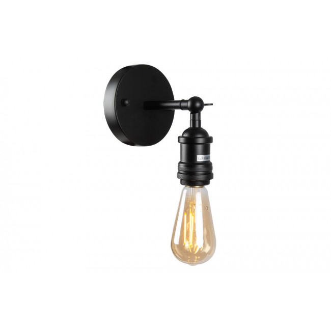 Wall lamp Restyler, black, E27 60W, H16x15x11.5cm