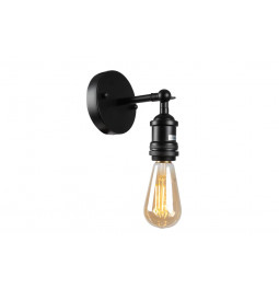 Wall lamp Restyler, black, E27 60W, H16x15x11.5cm