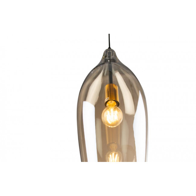 Подвесной светильник Rio, цвет коньяка, H-60-135cm, Ø-20cm, E27 40W