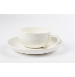 Кофейная чашка Costa с блюдцем, 150мл, H-4см, D-8.5см, D-14см