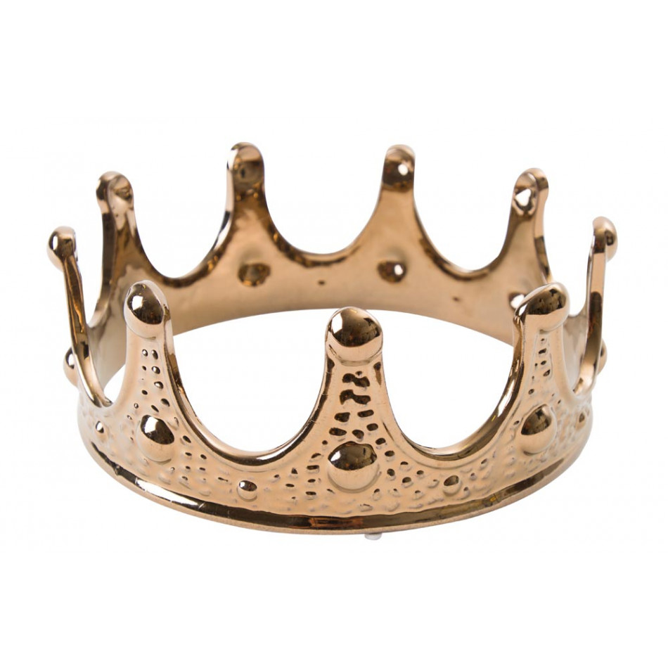 Decor Crown, gold colour, D21x8cm