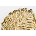 Decorative dish Leaf, gold colour, 23x17cm